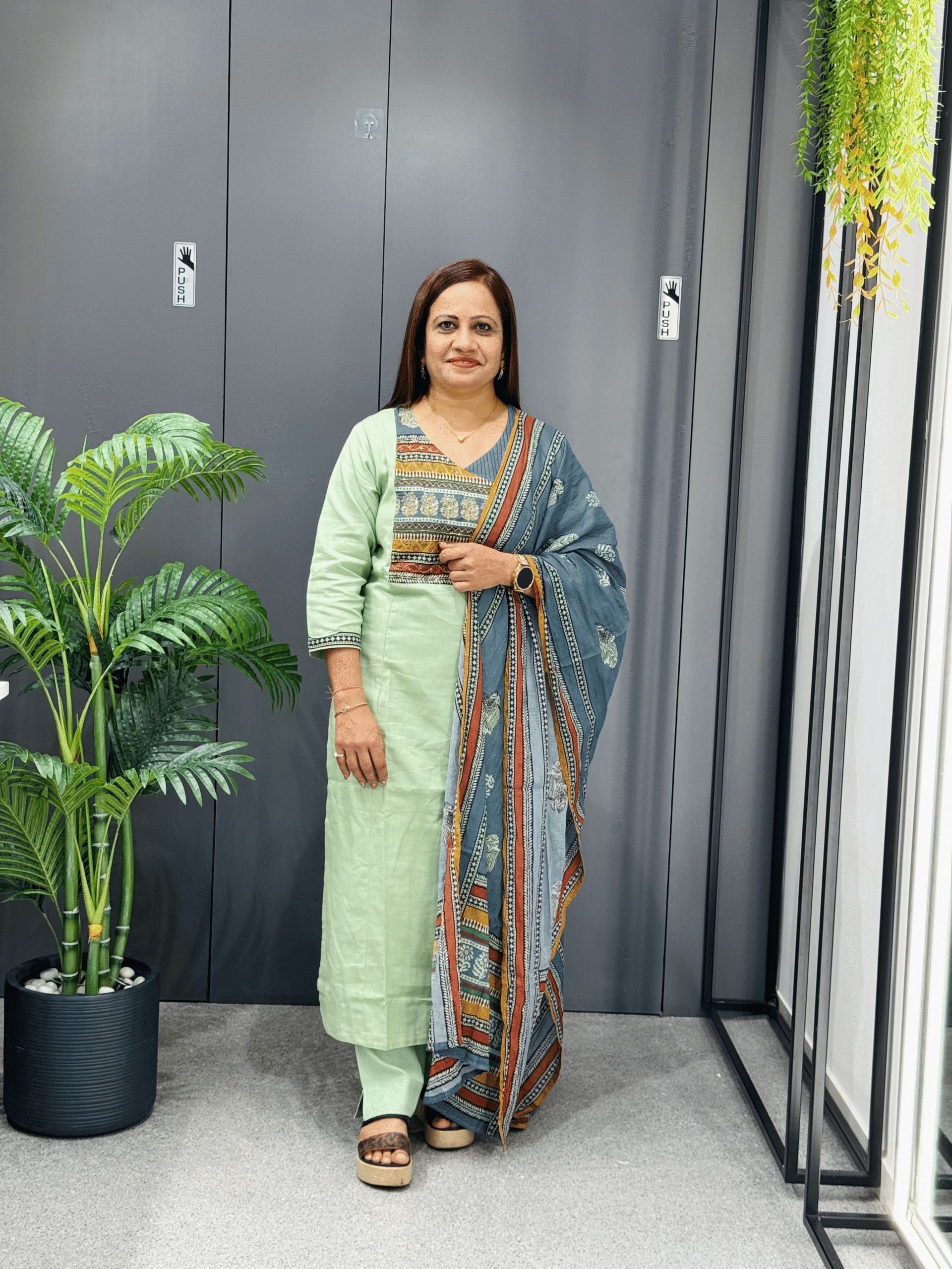 Fabric Mal Cotton Dupatta Dress