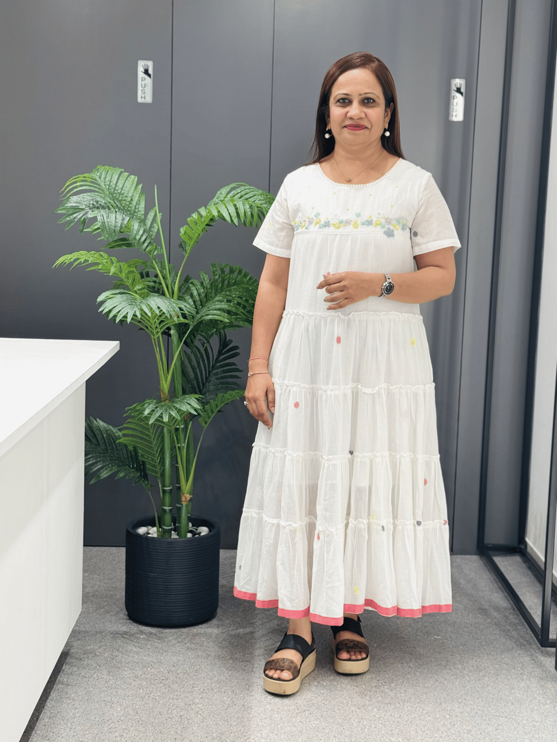 Mal Cotton Fabric Onepiece