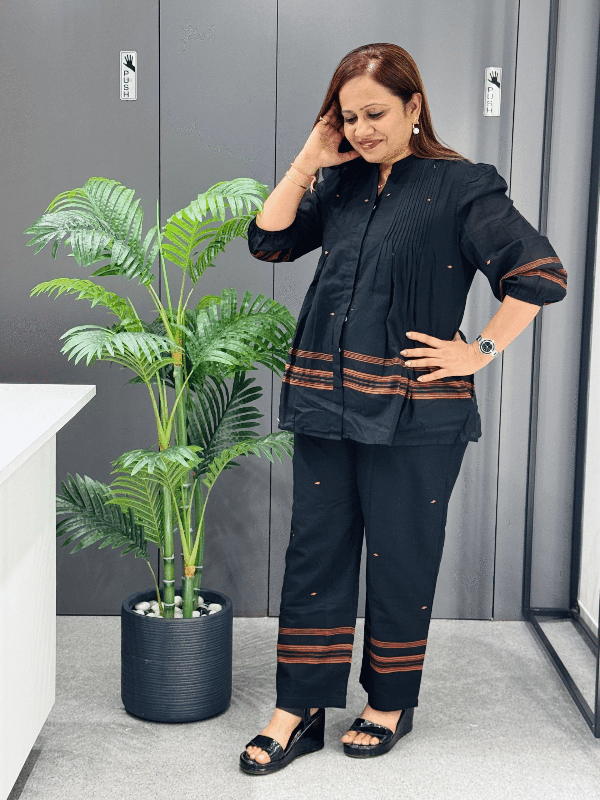 Mal Cotton Fabric Cordset